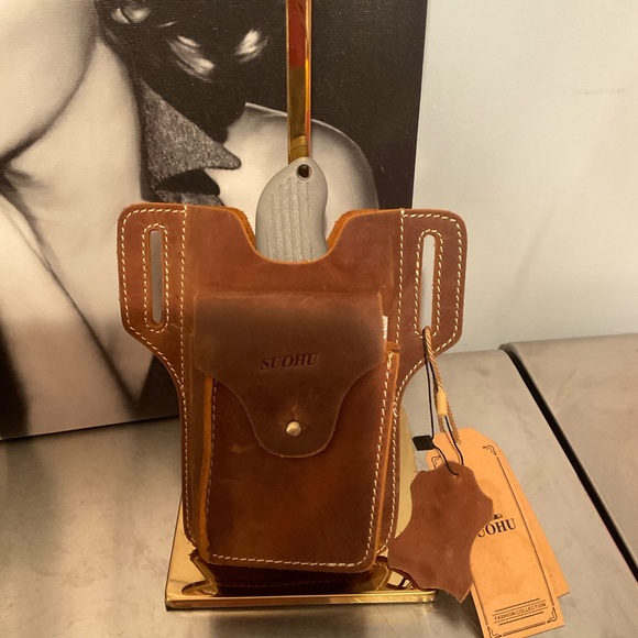 SOUOHU BELT HOSTER FOR TOOLS OR SMALL CELL PHONE 6 5/8 long 4 in wide - Picture 2 of 6